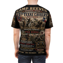 Load image into Gallery viewer, Camp Reeves 11th Texas Cavalry Graphic Tee — May 1861 - Sherman, Texas, May 1861
