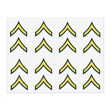 Load image into Gallery viewer, Military Sticker Sheets, Army Rank - Private E2. Army Stickers, Military Decals, Military Scrapbooking, Military Planner Accessories,
