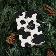 Load image into Gallery viewer, Gift Wrap Paper — Black-and-White Cowhide
