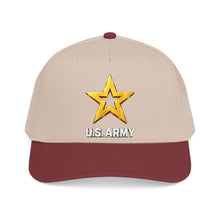 Load image into Gallery viewer, Mid Profile Baseball Cap - Army Star W Us Army w White Star - 3D - Enhanced
