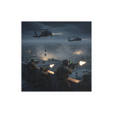 Load image into Gallery viewer, Indoor and Outdoor Silk Posters - Night Air Assault by Army Rangers
