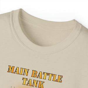 Unisex Ultra Cotton Tee - Main Battle Tank - M60A1 w Fire- Right Face