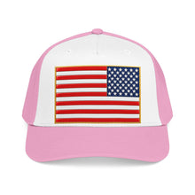 Load image into Gallery viewer, Mid Profile Baseball Cap - Flag - United States - 3D - Enhanced
