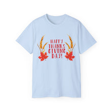 Load image into Gallery viewer, Unisex Ultra Cotton Tee - Happy Thanksgiving Day
