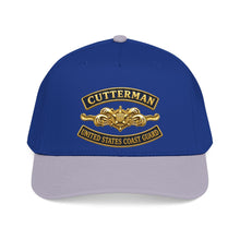 Load image into Gallery viewer, Mid Profile Baseball Cap - USCG - Cutterman - Officer w txt - 3D - Enhanced
