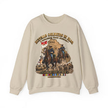 Load image into Gallery viewer, Crewneck Sweatshirt - Army - Buffalo Soldiers in Iraq - OIF - Cavalrymen at War  w IRAQ SVC - 3D - Enhanced
