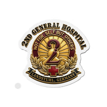 Load image into Gallery viewer, Die-Cut Magnet - 2nd General Hospital - Landstuhl Germany - Black - 3D - Enhanced
