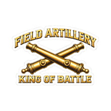 Load image into Gallery viewer, Kiss-Cut Stickers - Field Artillery - King of Battle - 3D - Enhanced

