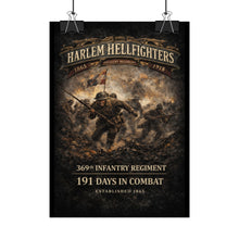 Load image into Gallery viewer, Rolled Posters - 369th Infantry Regiment - Harlem Hellfighters charging through chaos
