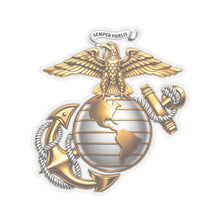 Load image into Gallery viewer, Kiss-Cut Stickers - Emblem - USMC - Eagle Globe Anchor - 3d enhanced

