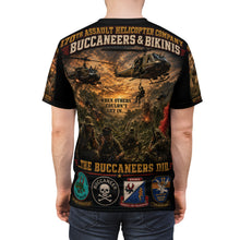 Load image into Gallery viewer, 170th Assault Helicopter Company Tribute Tee — "Bikinis &amp; Buccaneers Into the Fire"- Vietnam Air Warriors

