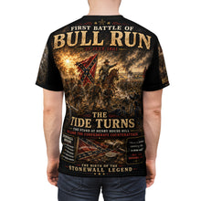 Load image into Gallery viewer, First Battle of Bull Run Tribute Tee —  The Birth of a Legend - Stonewall Jackson, "There is Jackson standing like a stone wall."
