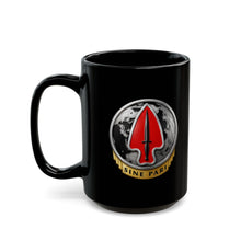 Load image into Gallery viewer, Black Mug  (15oz) - Army - USASOC - Sine Pari - Delta Force wo txt - 3D - Enhanced
