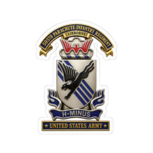 Load image into Gallery viewer, Kiss-Cut Stickers - Army - 505th Parachute Infantry Regiment (PIR) - DUI - United States Army - 3D - Enhanced
