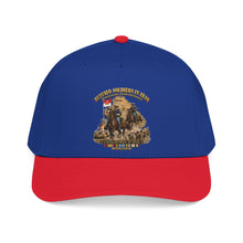 Load image into Gallery viewer, Mid Profile Baseball Cap - Army - Buffalo Soldiers in Iraq - OIF - Cavalrymen at War  w IRAQ SVC - 3D - Enhanced
