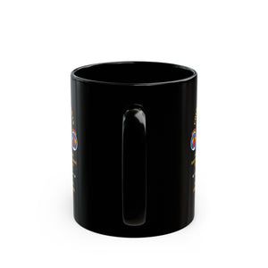 Black Mug (11oz, 15oz) - Cold War Vet - 1st Missile Bn, 81st Artillery 56th Artillery Group - Neu-Ulm Germany - Firing Missile w ARTY Br w COLD SVC X 300