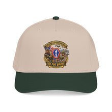 Load image into Gallery viewer, Mid Profile Baseball Cap - Army - 442nd Airborne Infantry Regimental Combat Team - 3D - Enhanced with EUR WWII SVC
