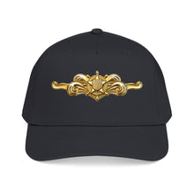 Load image into Gallery viewer, Mid Profile Baseball Cap - USCG - Cutterman - Officer wo txt - 3D - Enhanced
