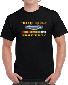 Army - Vietnam Veteran - Cbt Infantryman W Cib Vn Svc Classic T Shirt, Crewneck Sweatshirt, Hoodie, Long Sleeve