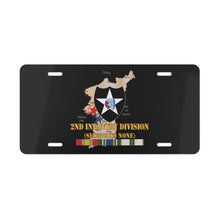 Load image into Gallery viewer, License Plate - Army - Korea Map - 2nd Infantry Div - Second to None w SVC X 300
