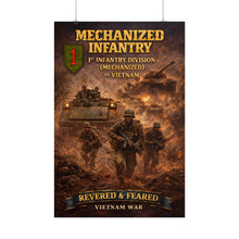 Load image into Gallery viewer, Rolled Posters - 1st Infantry Division in Vietnam - Mechanized
