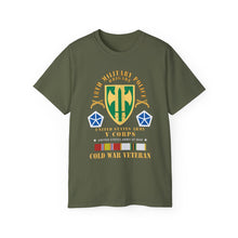 Load image into Gallery viewer, Unisex Ultra Cotton Tee - Army - 18th MP Brigade - V Corps-  COLD SVC X 300
