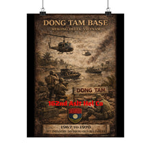Load image into Gallery viewer, Matte Poster - Dong Tam Base, Mekong Delta 1967-70 - 162nd Aslt Hel Co
