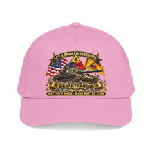 Load image into Gallery viewer, Mid Profile Baseball Cap - 4th Armored Division - PATTON'S M60A1 Main Battle Tank - Breakthrough Division
