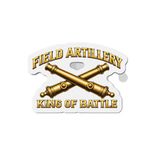 Load image into Gallery viewer, Die-Cut Magnet - Field Artillery - King of Battle - 3D - Enhanced
