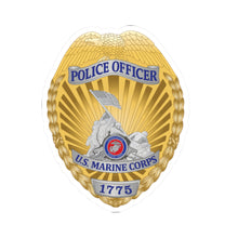 Load image into Gallery viewer, Kiss-Cut Stickers - USMC - Police Officer -  U.S. Marine Corps 1775 X 300
