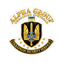 Load image into Gallery viewer, Kiss-Cut Stickers - Ukraine - Alpha Group - Ukrainian Spetsnaz - 3D - Enhanced
