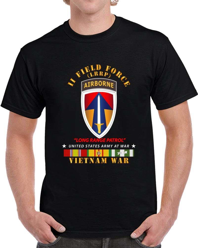 Army - Ii Field Force - Airborne Tab - Lrp - Vietnam W Vn Svc Classic T Shirt, Crewneck Sweatshirt, Hoodie, Long Sleeve