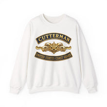 Load image into Gallery viewer, Crewneck Sweatshirt - USCG - Cutterman - Officer w txt - 3D - Enhanced
