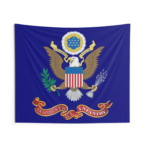 Indoor Wall Tapestries - 18th Infantry Regiment - World War I - Regimental Colors  - New  WWI pattern - Tapestry