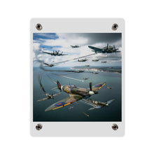 Load image into Gallery viewer, Acrylic Wall Art Panel - British and German aircraft during the Battle of Britain
