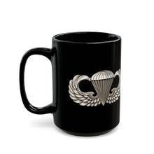 Load image into Gallery viewer, Black Mug  (15oz) - Army - Basic Airborne Badge - No Txt - 3D X 300
