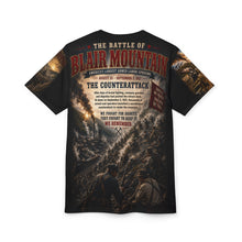 Load image into Gallery viewer, Battle of Blair Mountain Tribute Tee — Union Labor vs Government &amp; Big Business, Aug 25- 2 Sept 1921
