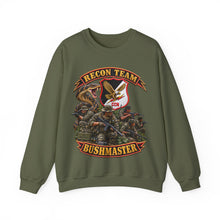 Load image into Gallery viewer, Crewneck Sweatshirt - Pocket Patch - Vietnam - Recon Team Bushmaster - 3D - Enhanced - Group
