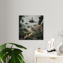 Load image into Gallery viewer, Acrylic Wall Art Panel - Vietnam Village Helicopter Assault
