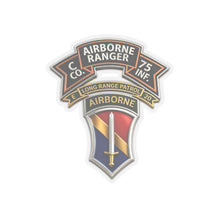 Load image into Gallery viewer, Kiss-Cut Stickers - SSI - Vietnam - C Co 75th Ranger - 1st FF - E-20 Inf - 3D X 300
