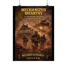 Load image into Gallery viewer, Matte Poster - 1st Infantry Division in Vietnam - Mechanized
