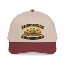 Load image into Gallery viewer, Mid Profile Baseball Cap - USCG - Tactical Law Enforcement w txt - 3D - Enhanced
