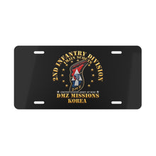 Load image into Gallery viewer, License Plate - Army - 2nd Infantry Division - ImJin Scout - DMZ Missions - 3D - Enhanced

