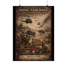 Load image into Gallery viewer, Matte Poster - Dong Tam Base, Mekong Delta 1967-70
