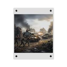 Load image into Gallery viewer, Acrylic Wall Art Panel - Tank Destroyer - M10 Wolverine vs German Panzer Tank
