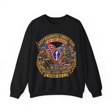 Load image into Gallery viewer, Crewneck Sweatshirt - Army - 442nd Infantry Regimental Combat Team - 3D - Enhanced with EUR WWII SVC
