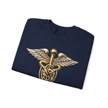 Load image into Gallery viewer, Crewneck Sweatshirt - Army Medical Service Corps (MS) Branch Insignia - 3D - Enhanced
