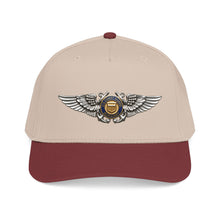Load image into Gallery viewer, Mid Profile Baseball Cap - USCG - Aviator Badge - Auxiliary wo txt - 3D - Enhanced
