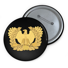 Load image into Gallery viewer, Custom Pin Buttons - Army - Emblem - Warrant Officer Insignia wo Txt X 300
