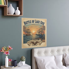 Load image into Gallery viewer, Indoor and Outdoor Silk Posters - During the War of 1812, Commandant Perry’s American freshwater fleet takes on the Royal Navy in the Battle of Lake Erie
